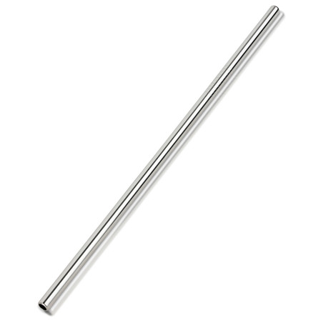 Edelstahl Strohhalm 215 x 6 mm gerade einzeln