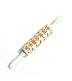 Holz Teigrolle 35cm mit individuellem Prägemotiv