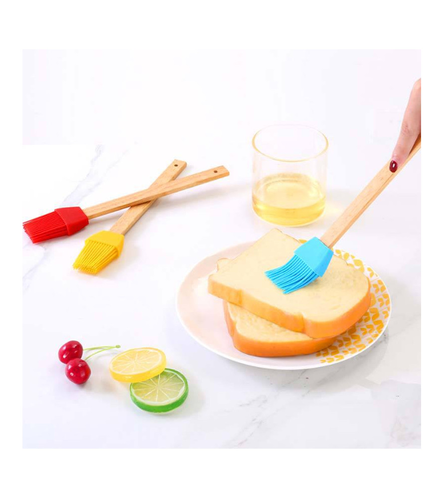 Individual baking and marinating brush with logo engraving Individual baking and marinating brush with logo engraving