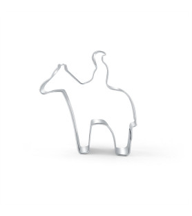 Cookie cutter Horse with rider