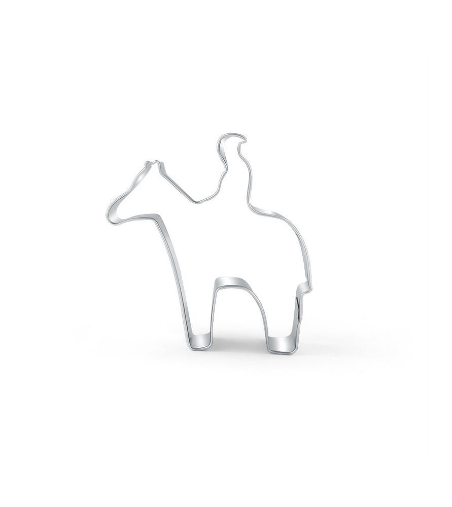 Cookie cutter Horse with rider