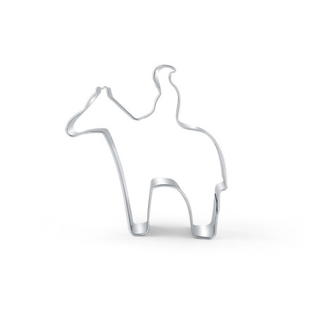 Cookie cutter Horse with rider