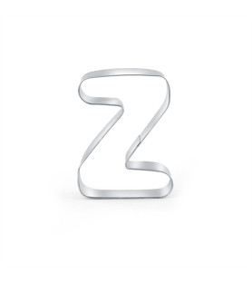 Cookie cutter letter Z