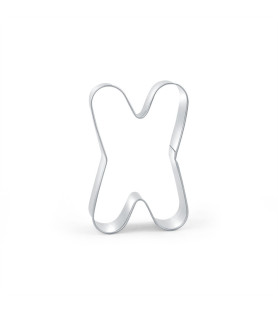 Cookie cutter letter X