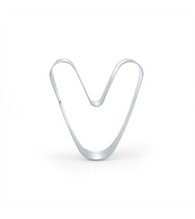 Cookie cutter letter V