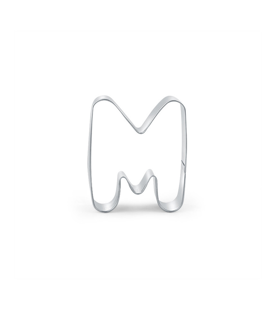 Cookie cutter letter M Cookie cutter letter M