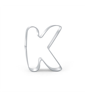 Cookie cutter letter K