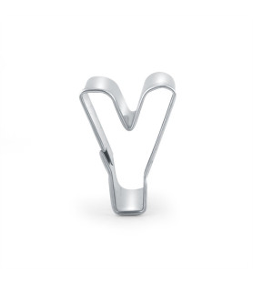 Cookie cutter letter Y