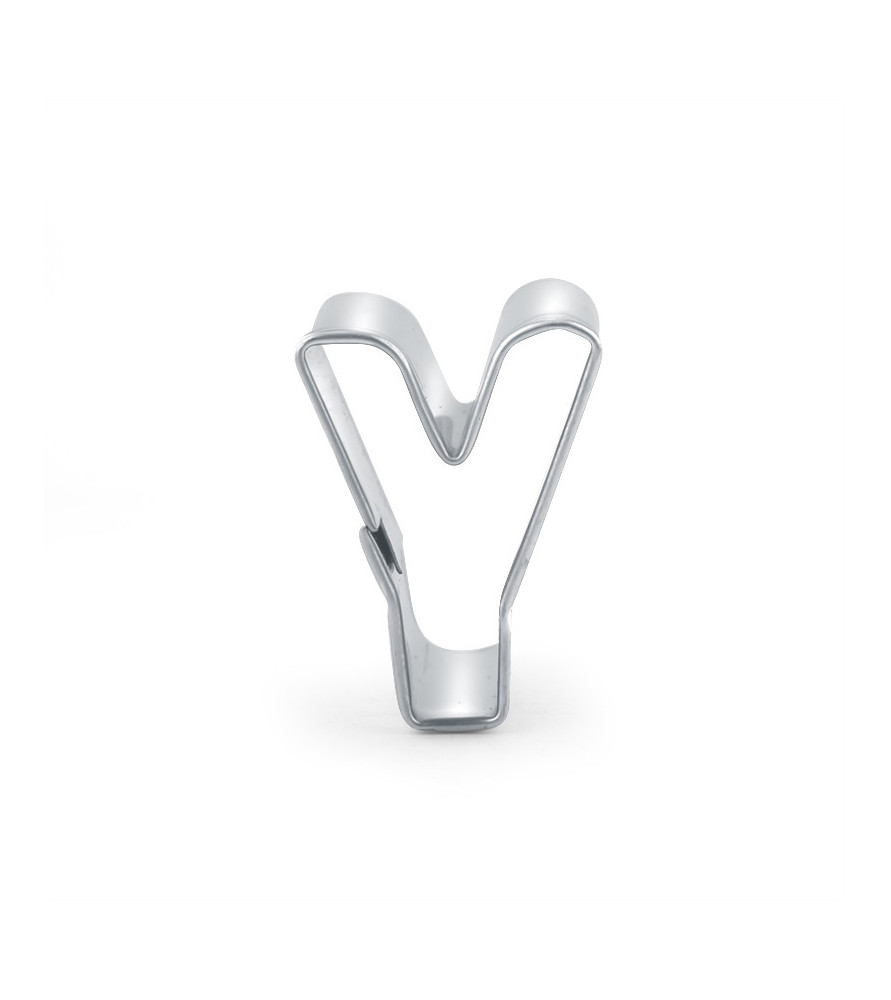 Cookie cutter letter Y