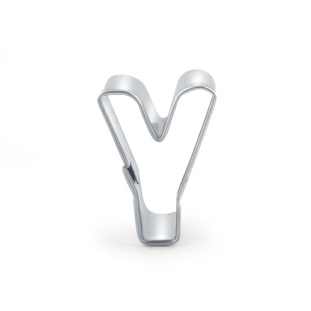 Cookie cutter letter Y