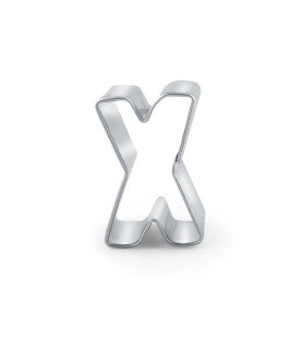 Cookie cutter letter X