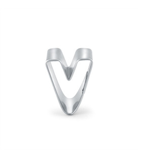 Cookie cutter letter V