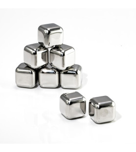 Frozen Steel stainless steel ice cubes single