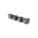 Stainless steel ice cube black