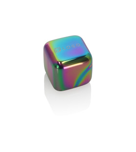 Frozen Steel stainless steel ice cubes rainbow