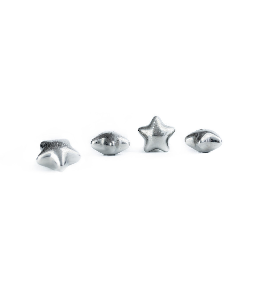 Frozen Steel stainless steel star ice cubes