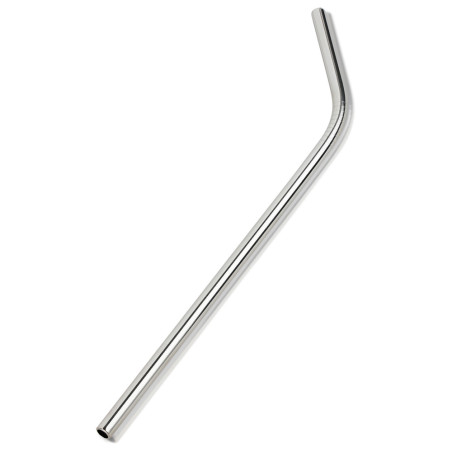 Stainless steel straw 215 x 8 mm bent single