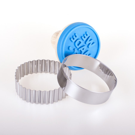 Cookie cutter for cookie stamps